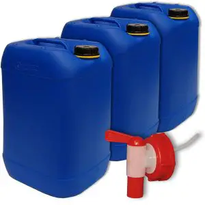 3 x 25 Liter Kanister blau