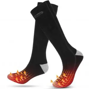 USB Beheizbare Socken mit Akku Beheizte Socken Fußwärmer Unisex Heizsocken 
